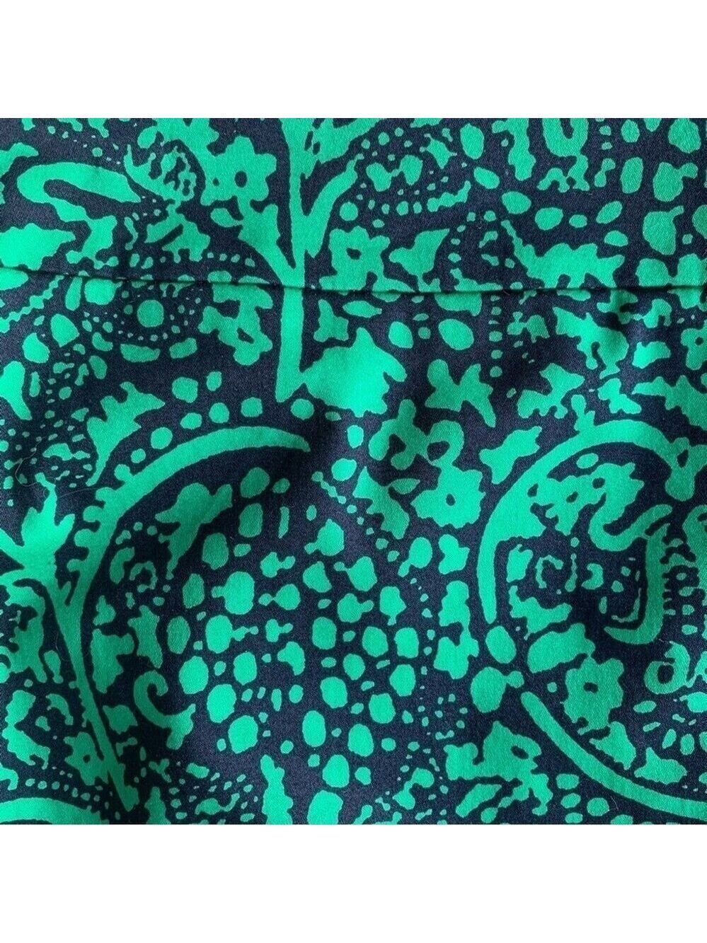 Ann Taylor Factory Green Patterned Mini Pencil Skirt Size 4 - Picture 3 of 11